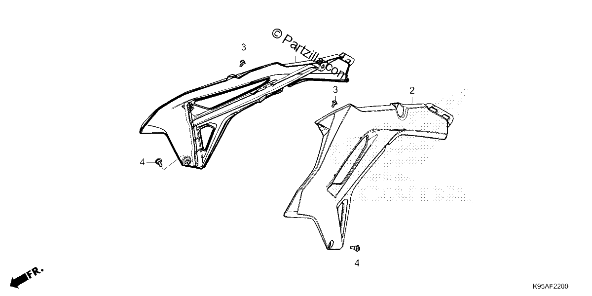 Diagrama de RADIATOR SHROUD 1
