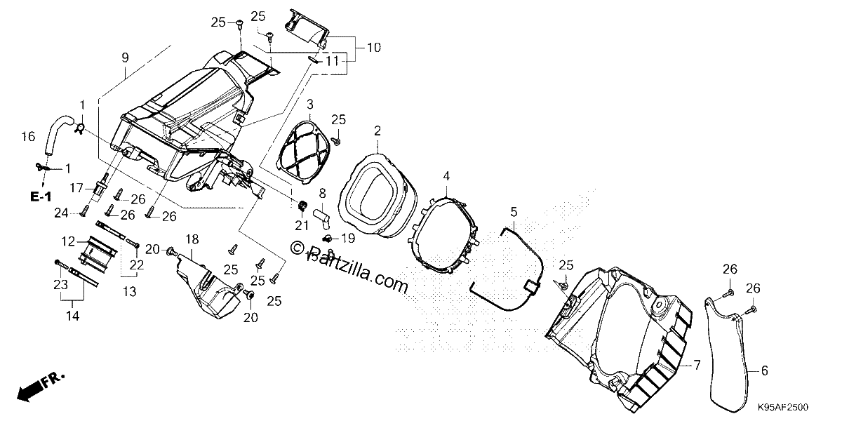 Diagrama de AIR CLEANER