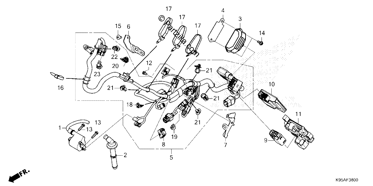 Diagrama de WIRE HARNESS