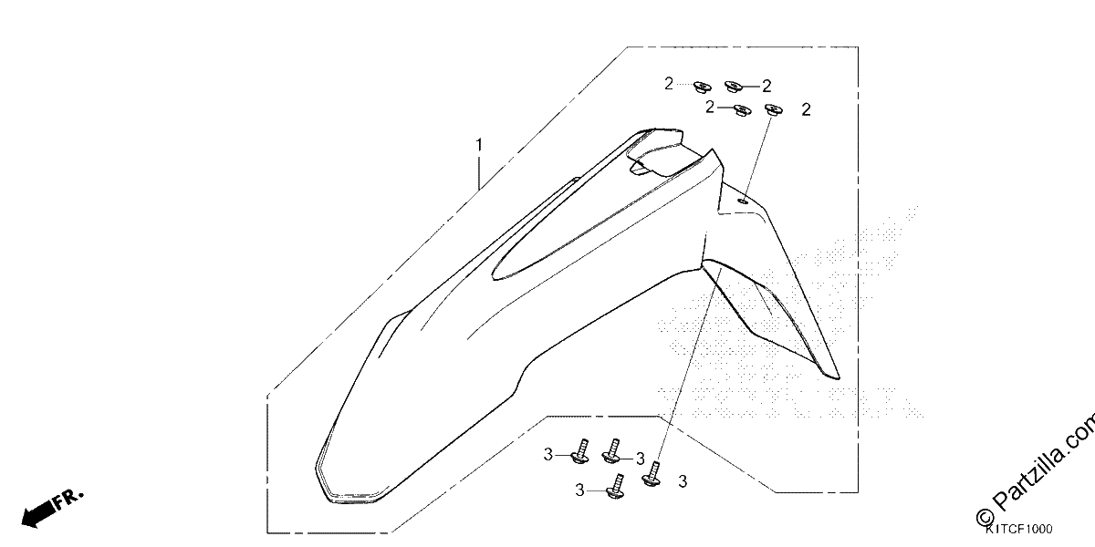 Diagrama de FRONT FENDER