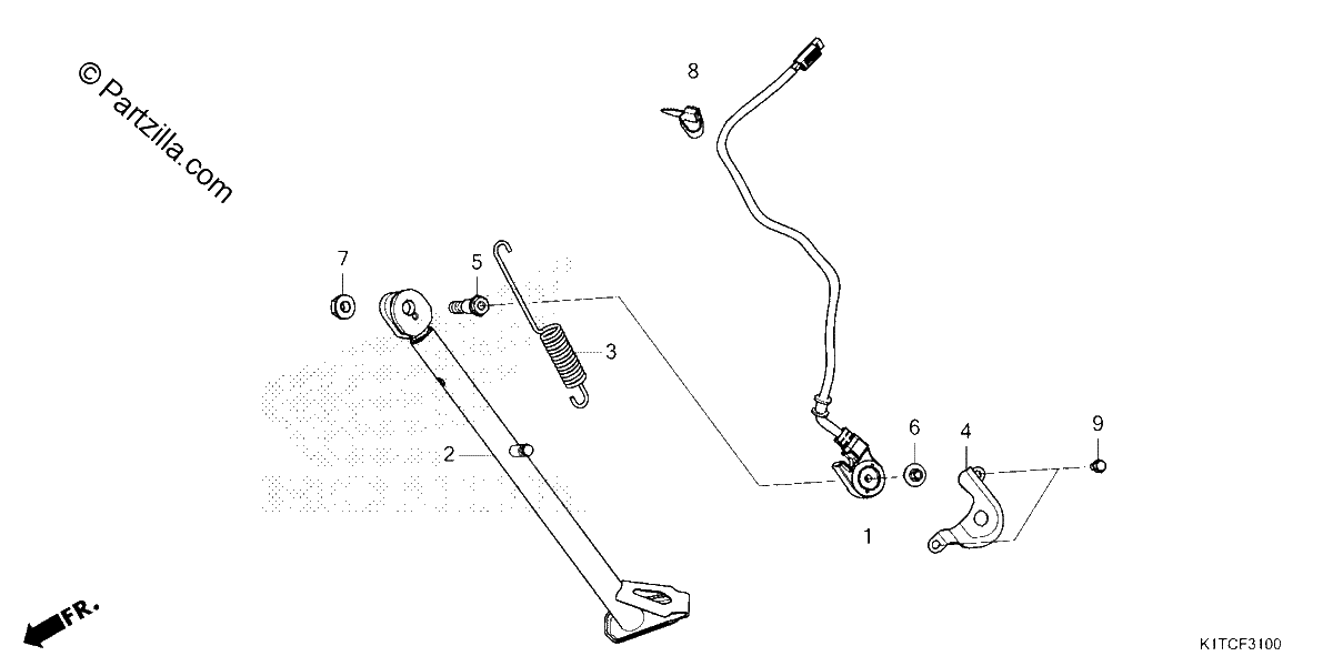 Diagrama de SIDE STAND