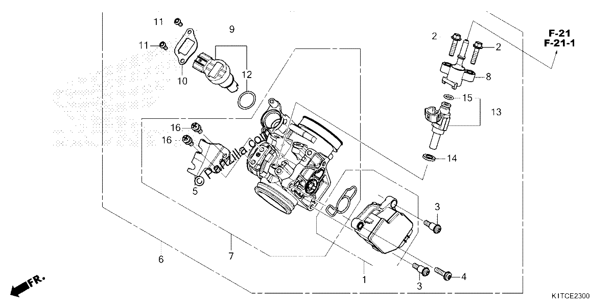 Diagrama de THROTTLE BODY