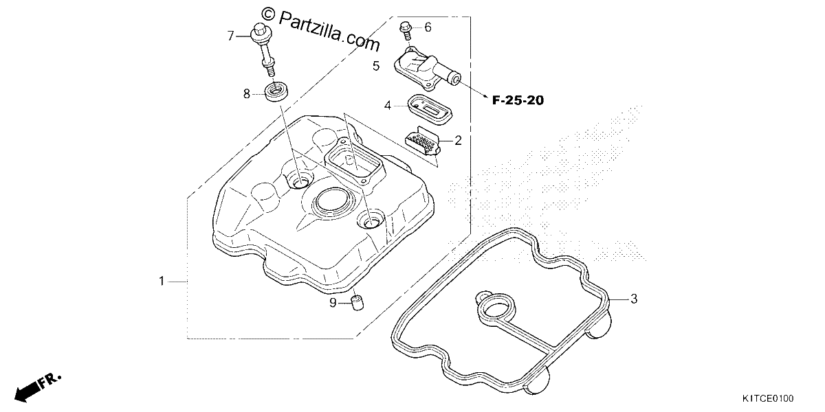 Diagrama de CYLINDER HEAD COVER