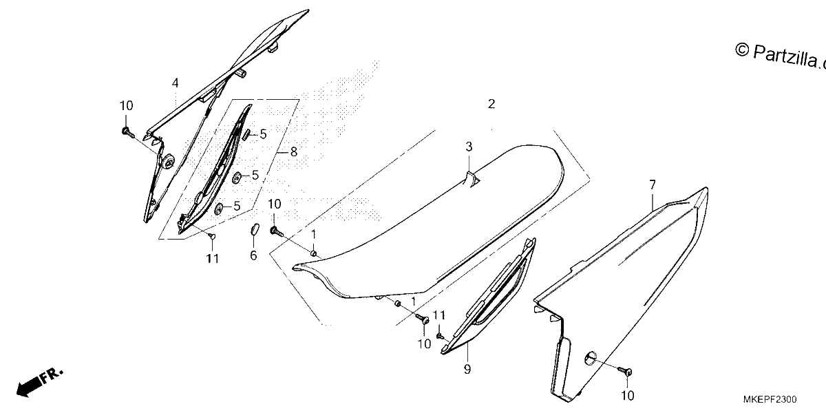 Diagrama de SEAT SIDE COVER