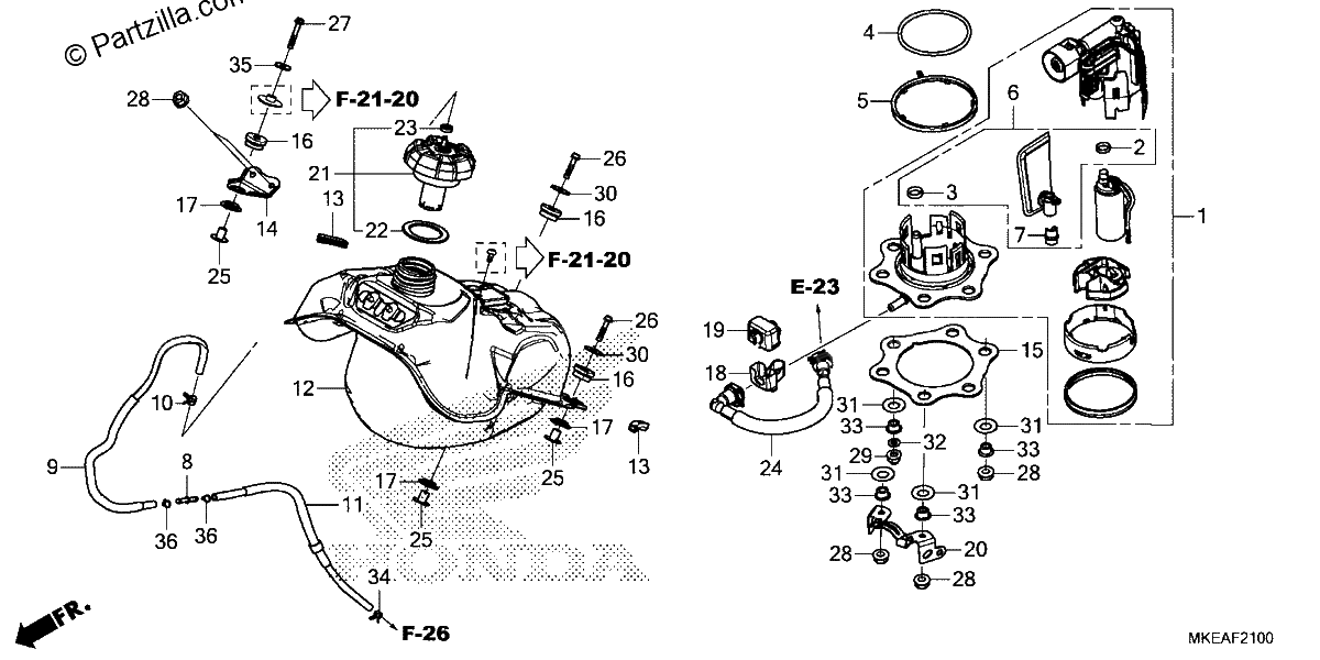 Diagrama de FUEL TANK
