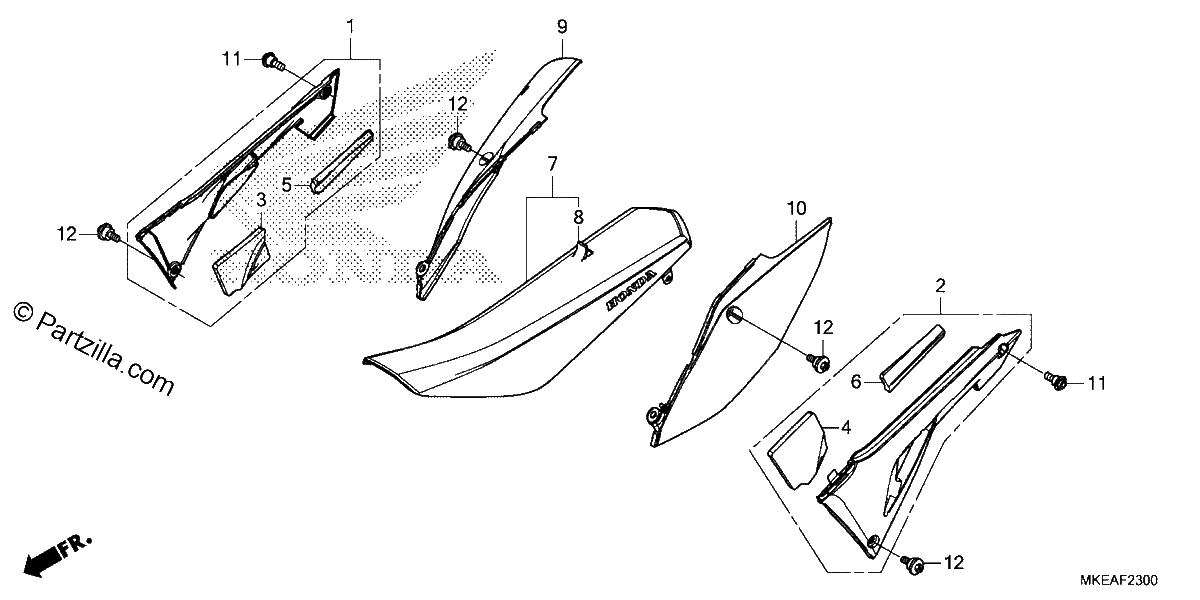 Diagrama de SEAT SIDE COVER