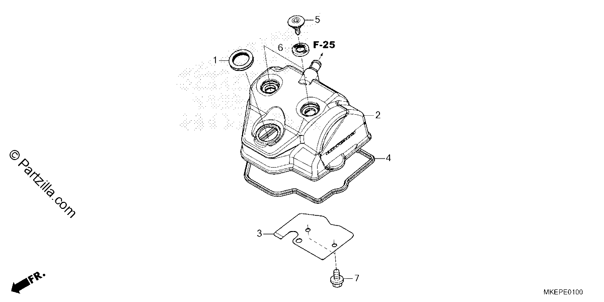 Diagrama de CYLINDER HEAD COVER