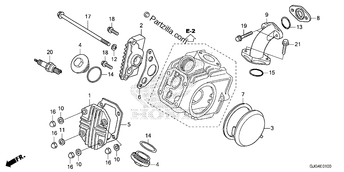 Diagrama de CYLINDER HEAD COVER