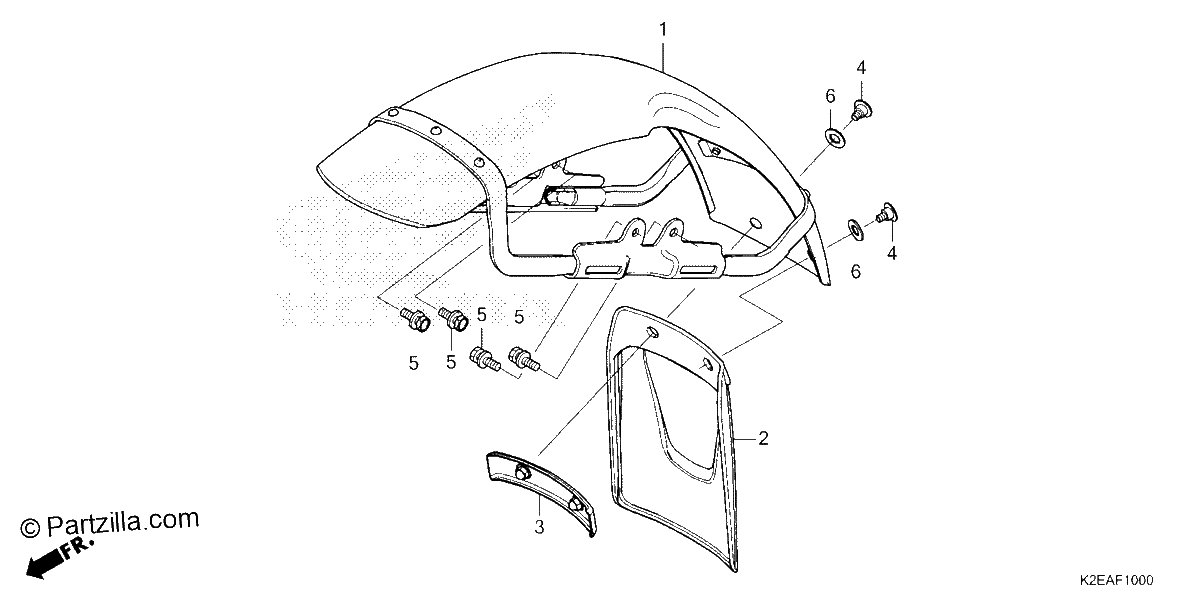 Diagrama de FRONT FENDER