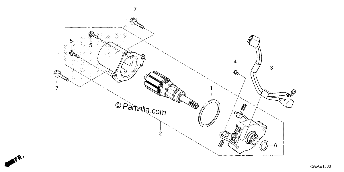 Diagrama de STARTER MOTOR