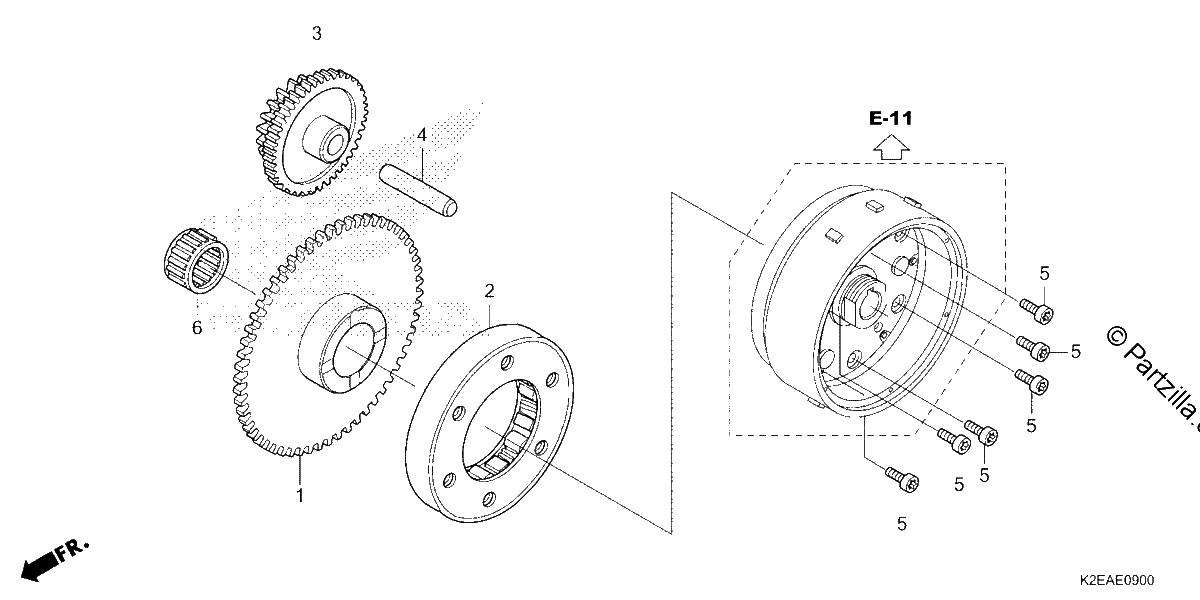 Diagrama de STARTING CLUTCH