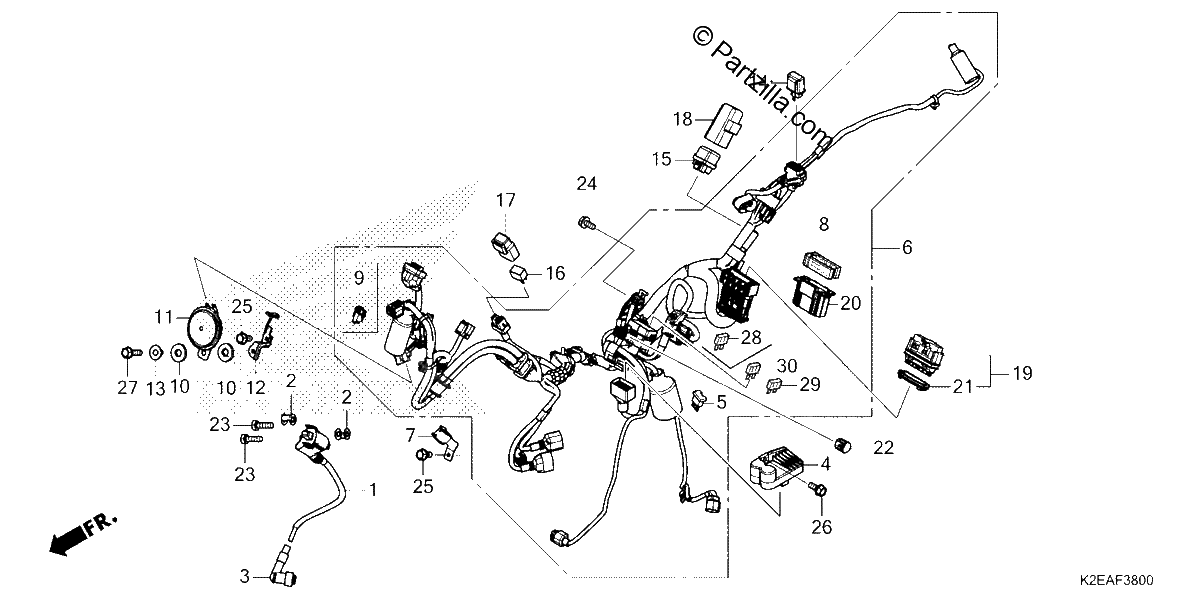 Diagrama de WIRE HARNESS