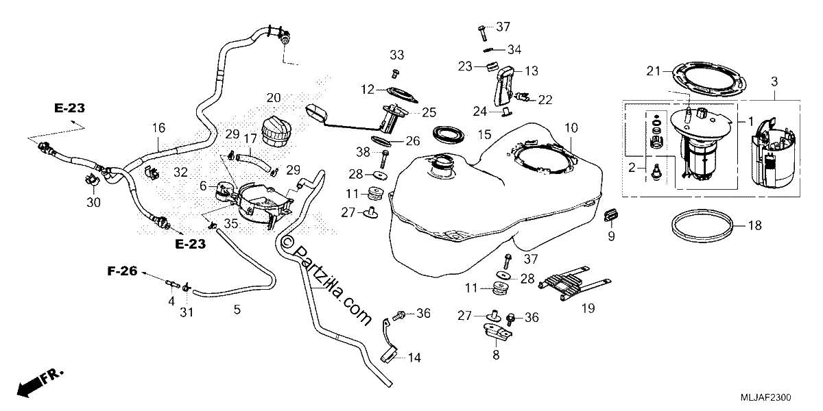 Diagrama de FUEL TANK