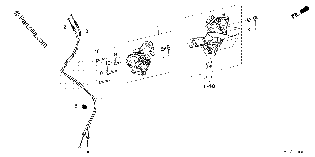 Diagrama de REVERSE SHIFT ACTUATOR