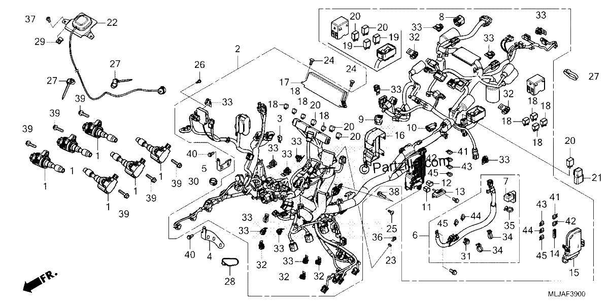 Diagrama de WIRE HARNESS