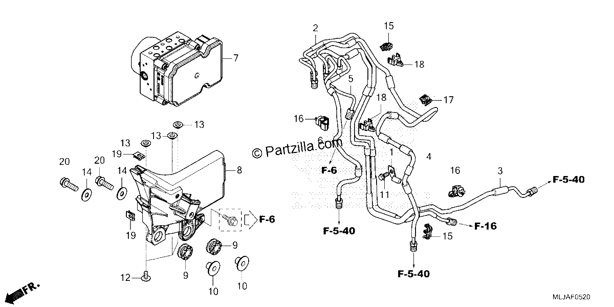 Diagrama de ABS MODULATOR
