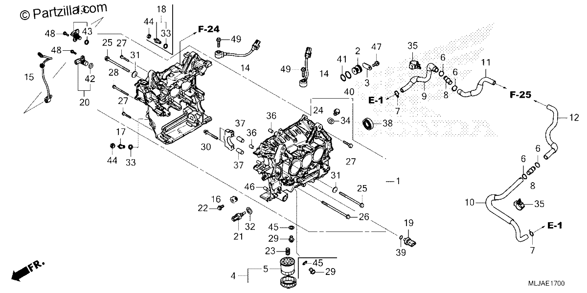 Diagrama de CYLINDER BLOCK