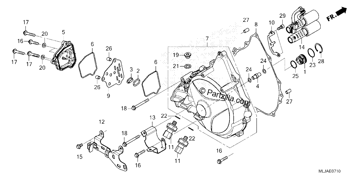 Diagrama de CLUTCH COVER DCT