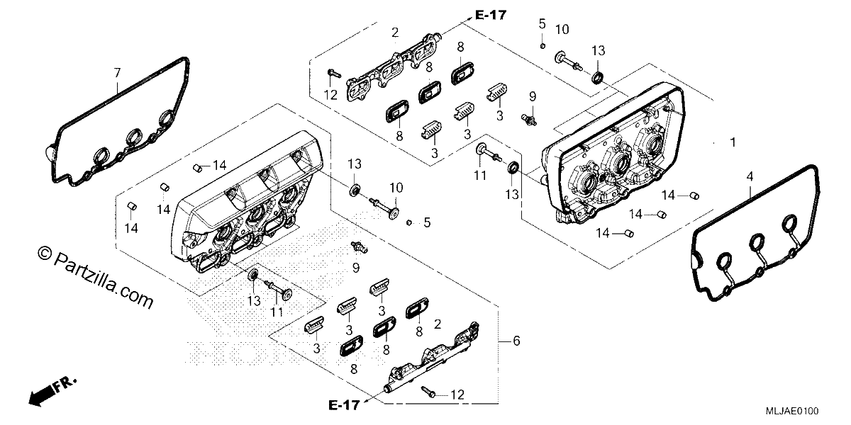 Diagrama de CYLINDER HEAD COVER