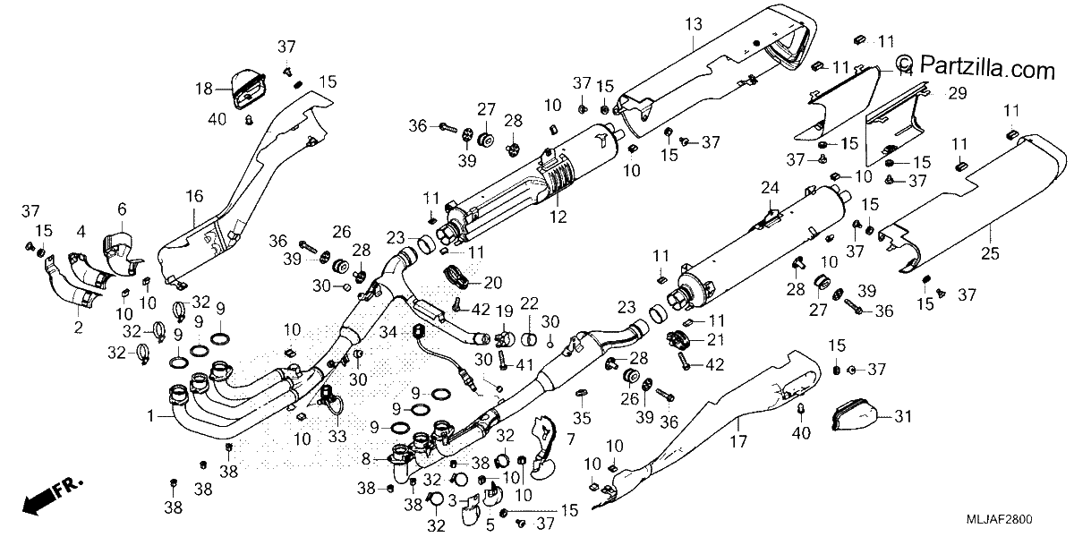 Diagrama de EXHAUST MUFFLER