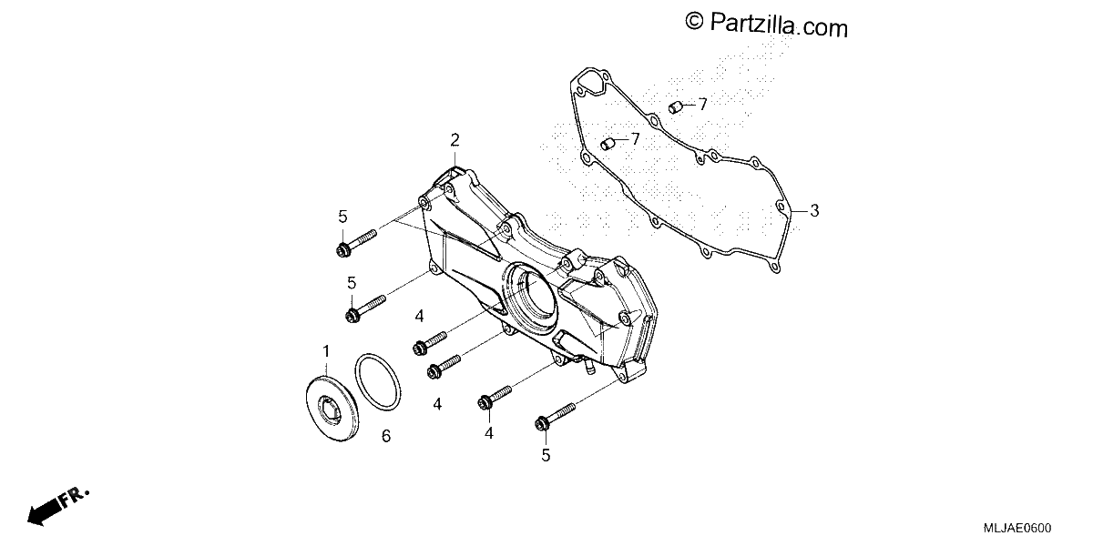 Diagrama de FRONT ENGINE COVER