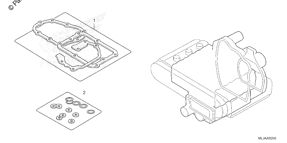 Diagrama de GASKET KIT B