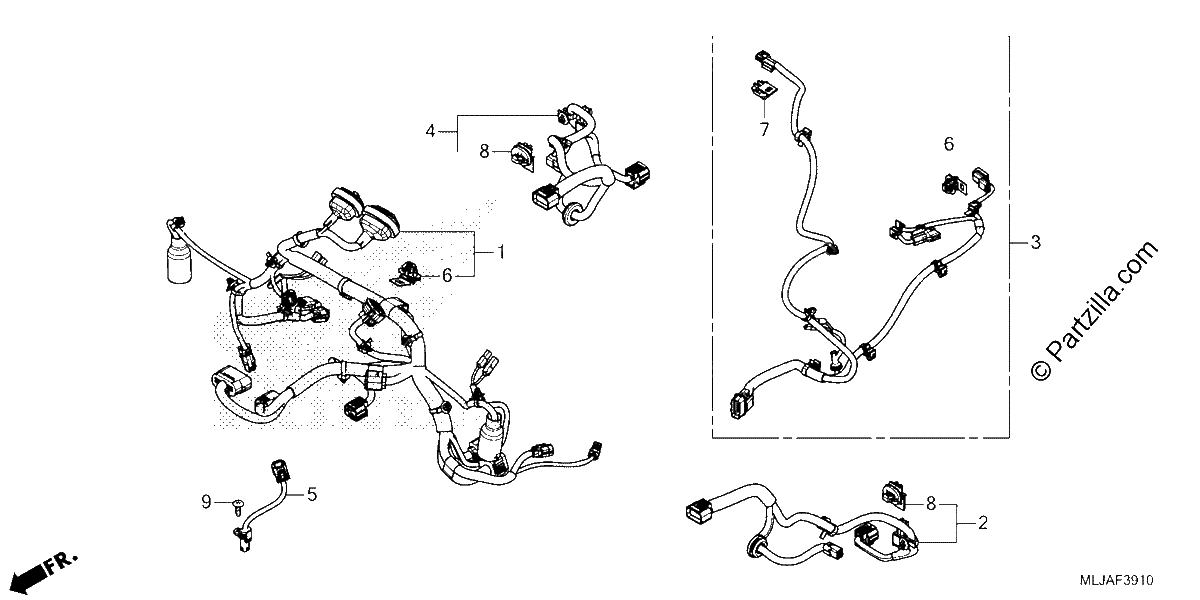 Diagrama de SUB HARNESS