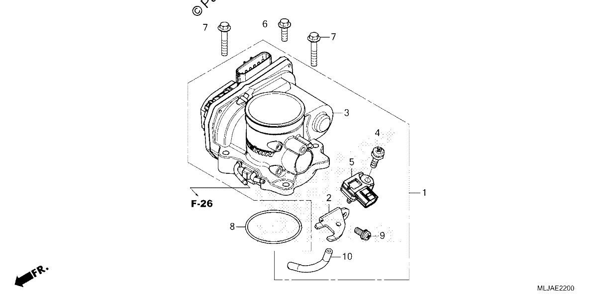 Diagrama de THROTTLE BODY