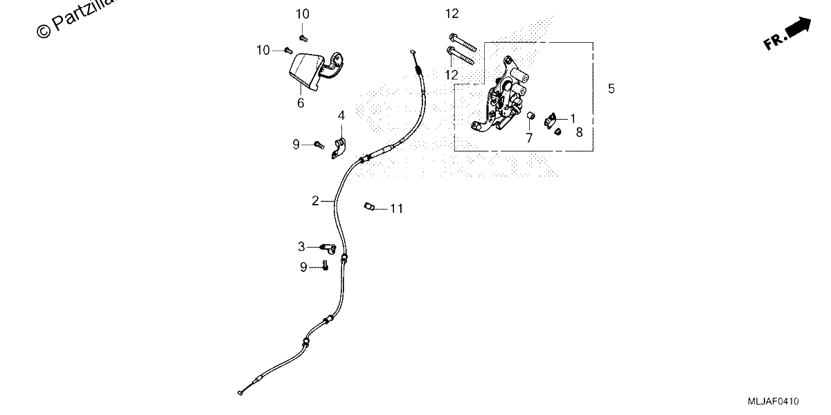 Diagrama de PARKING BRAKE LEVER