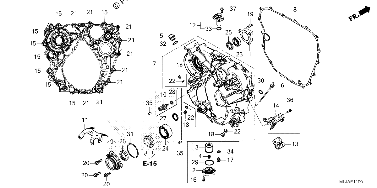 Diagrama de REAR CASE