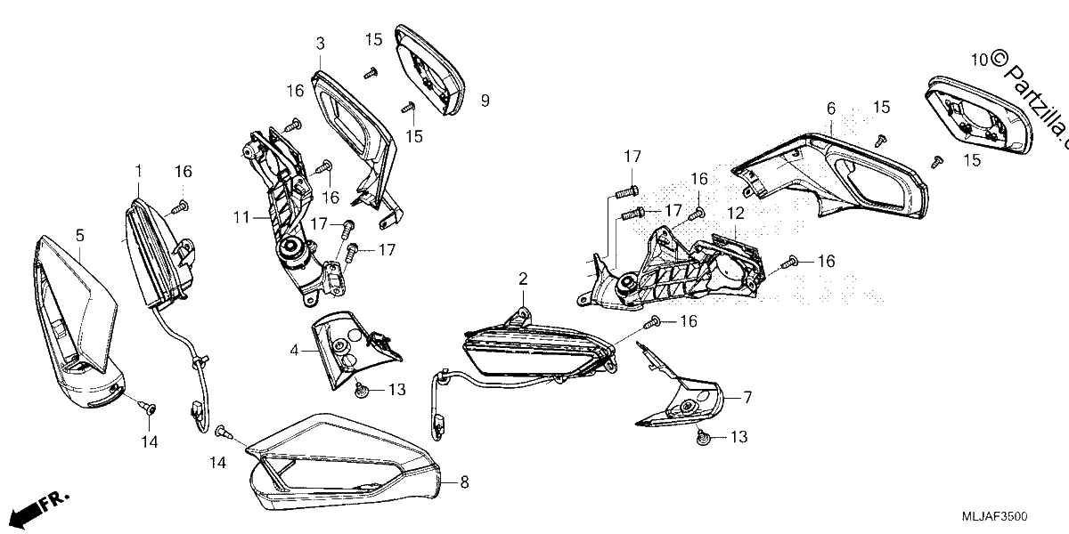 Diagrama de TURN SIGNAL MIRROR