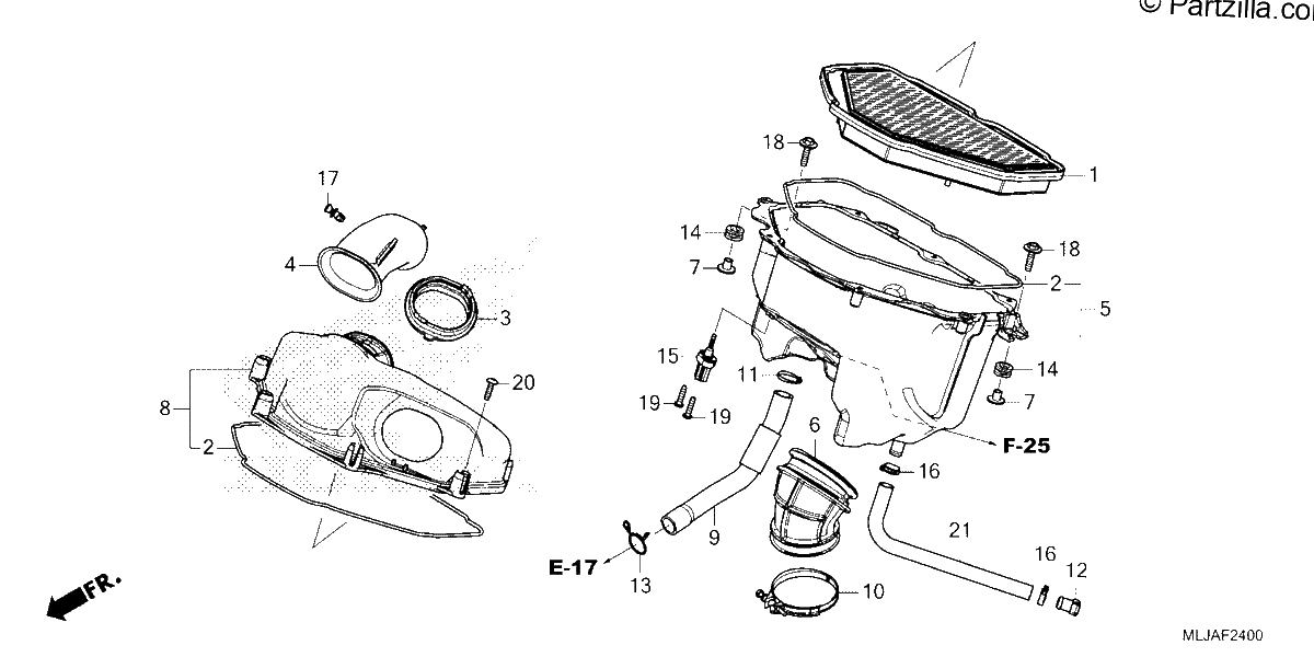 Diagrama de AIR CLEANER