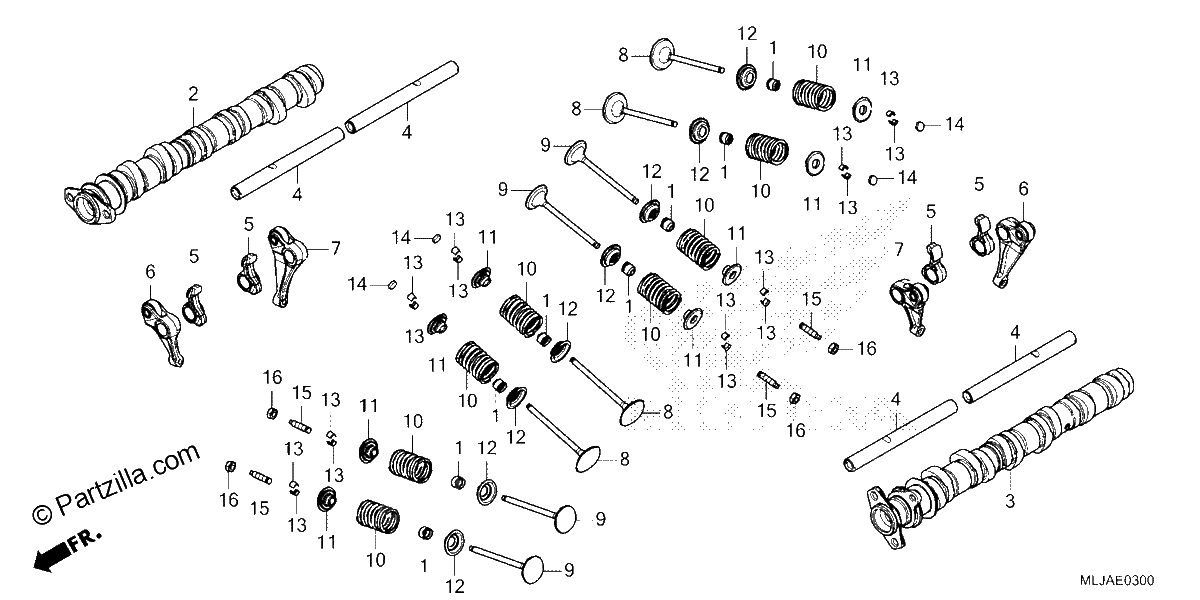 Diagrama de CAMSHAFT VALVE