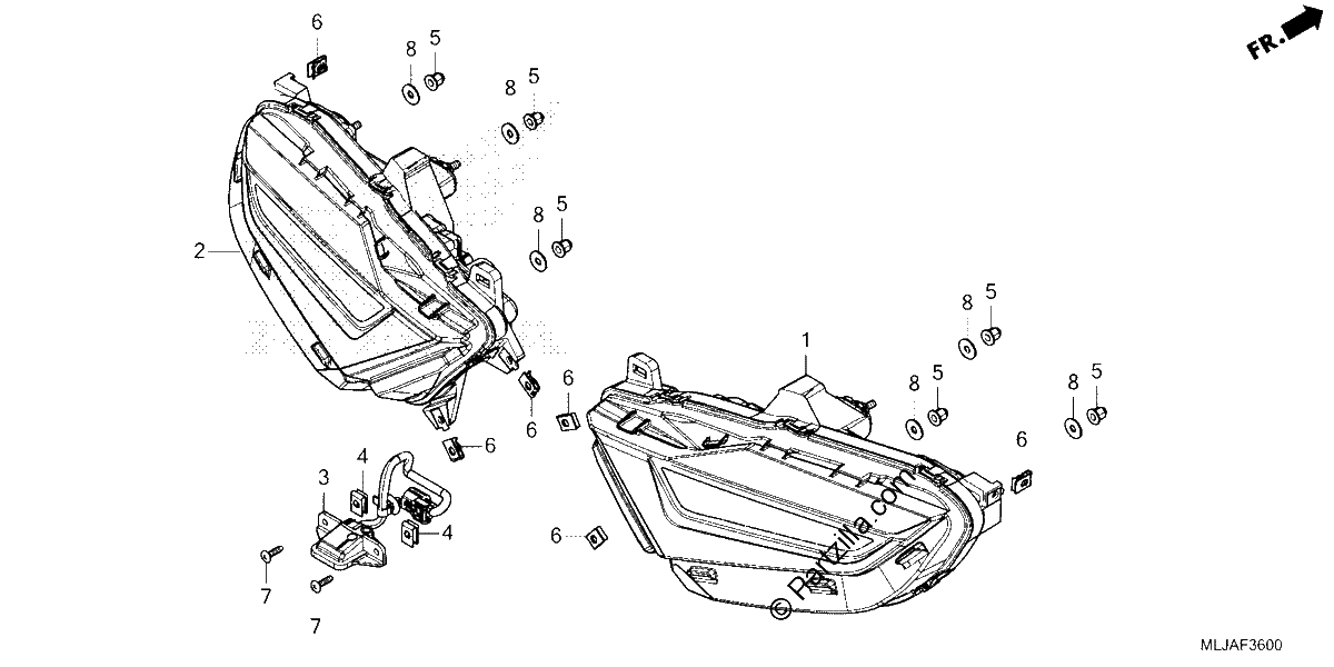 Diagrama de REAR COMBINATION LIGHT