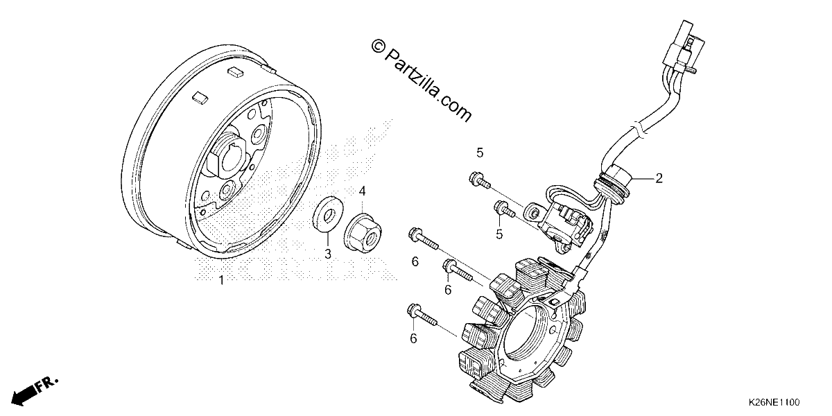 Diagrama de ALTERNATOR FLYWHEEL
