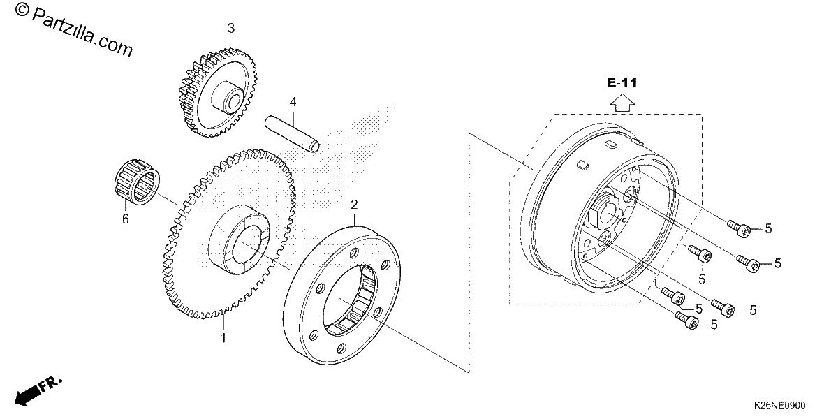 Diagrama de STARTING CLUTCH