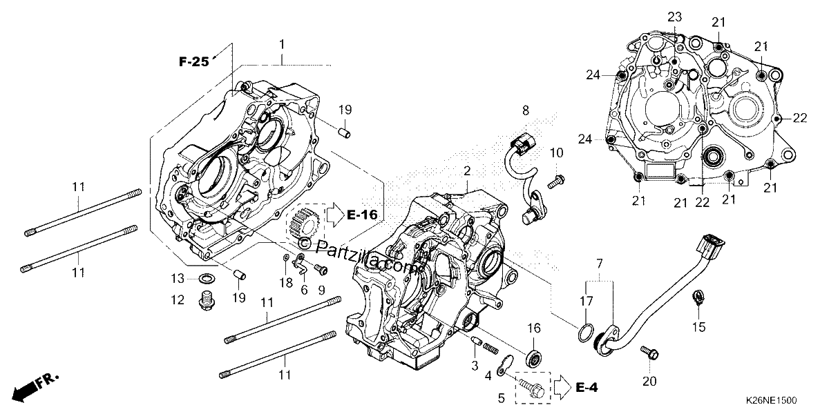 Diagrama de CRANKCASE