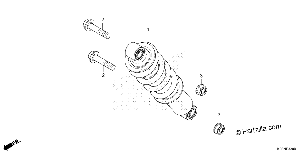 Diagrama de REAR SHOCK ABSORBER