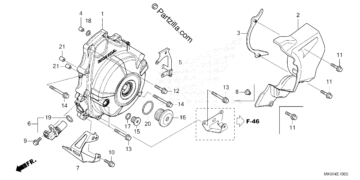 Diagrama de ALTERNATOR COVER