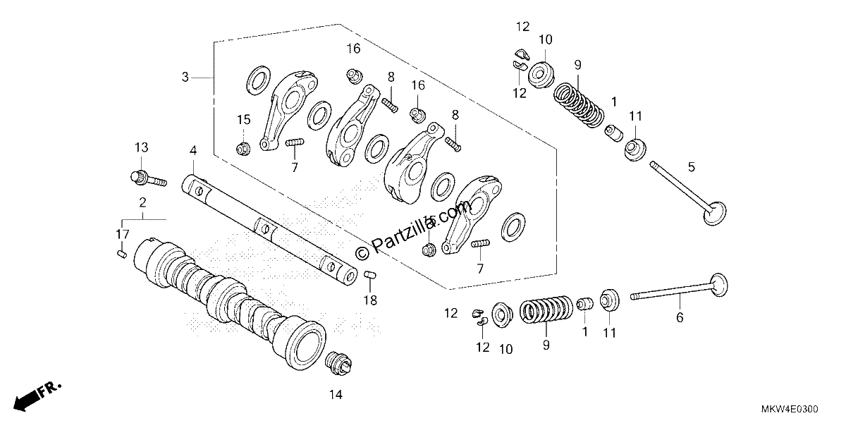 Diagrama de CAMSHAFT VALVE