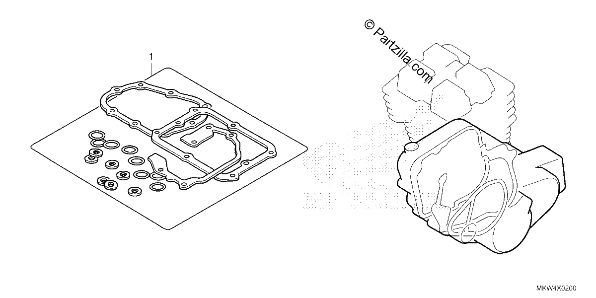 Diagrama de GASKET KIT B