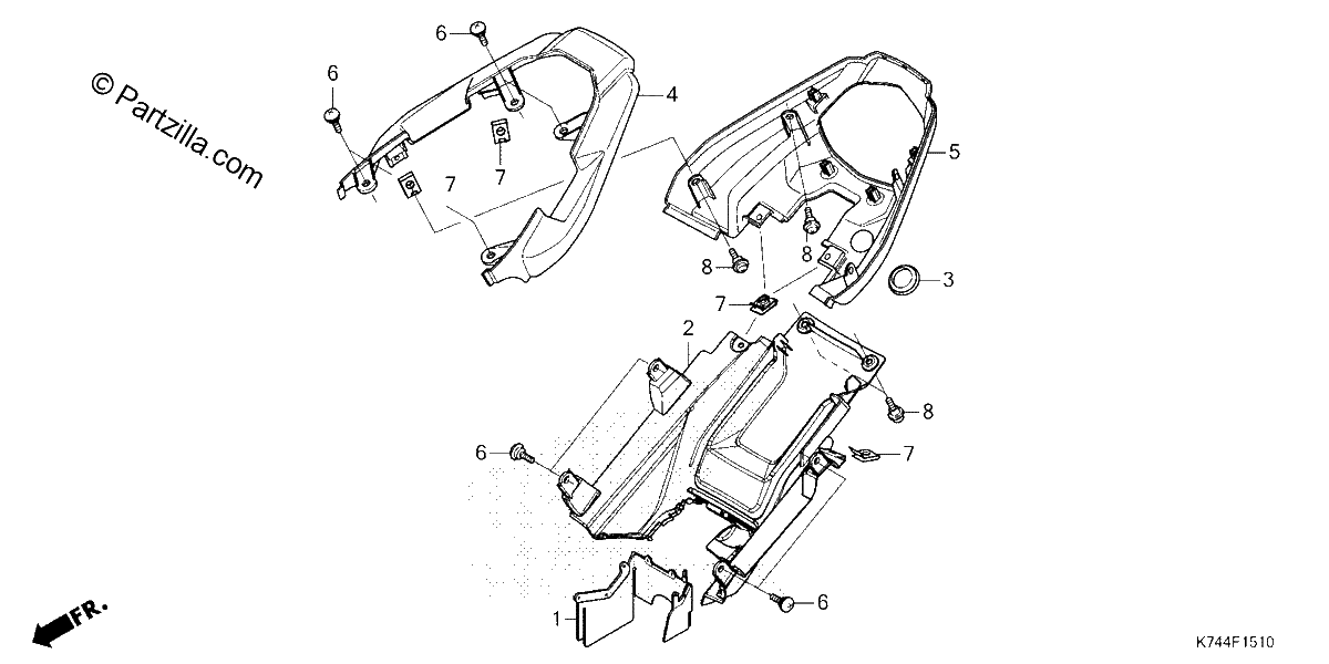 Diagrama de REAR COWL