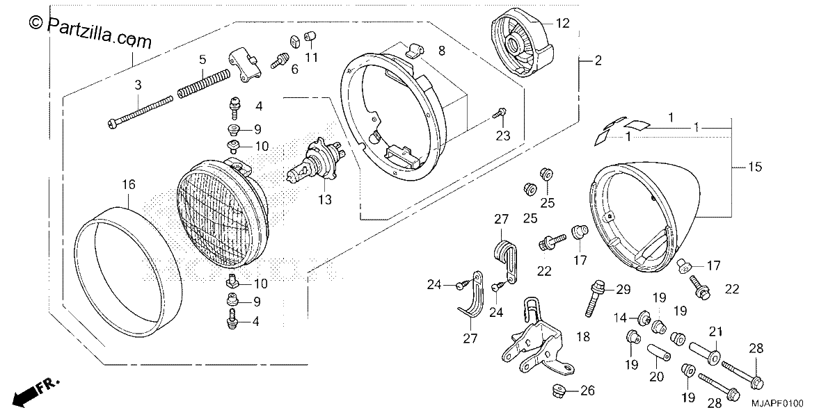 Diagrama de HEADLIGHT 1