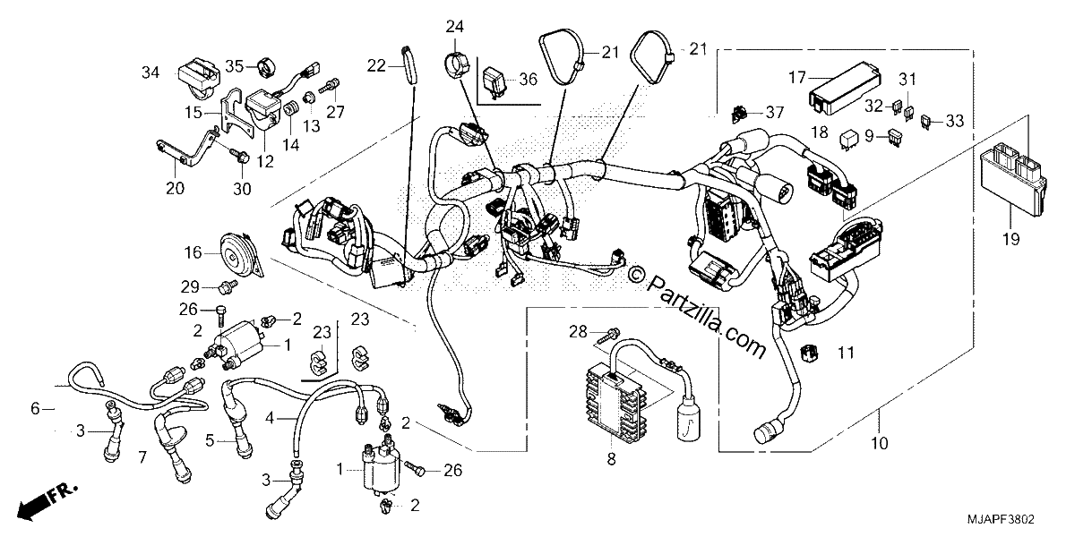 Diagrama de WIRE HARNESS 3