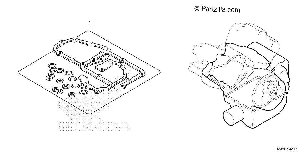 Diagrama de GASKET KIT B