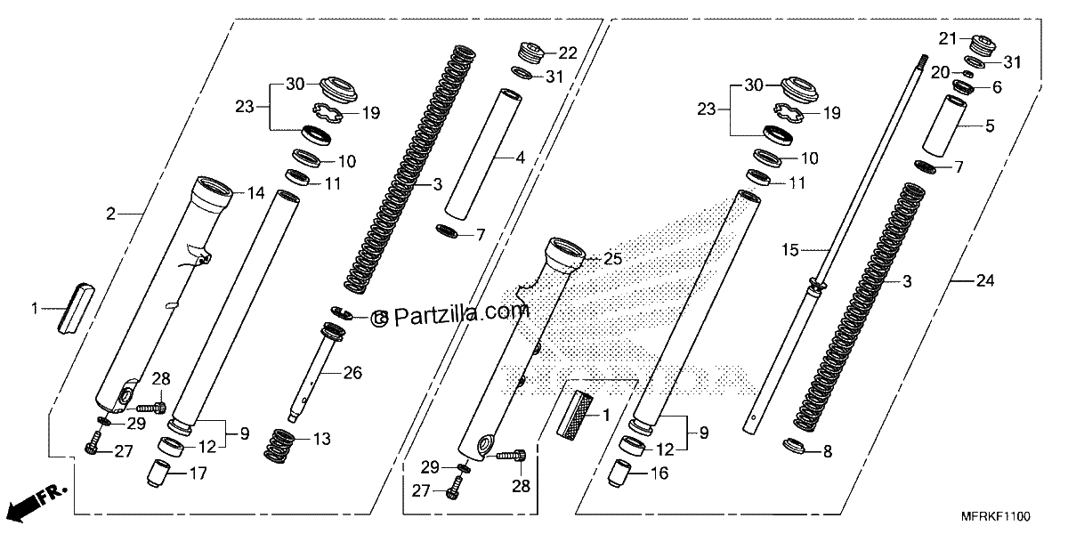 Diagrama de FRONT FORK