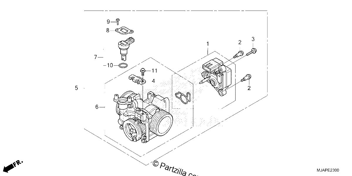 Diagrama de THROTTLE BODY