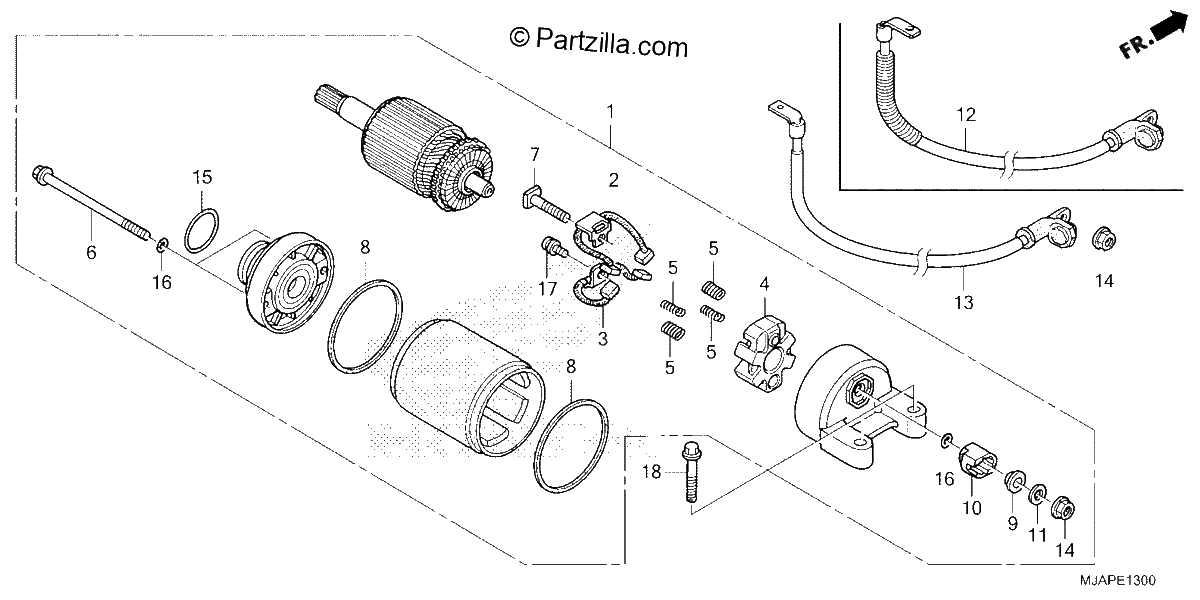 Diagrama de STARTER MOTOR
