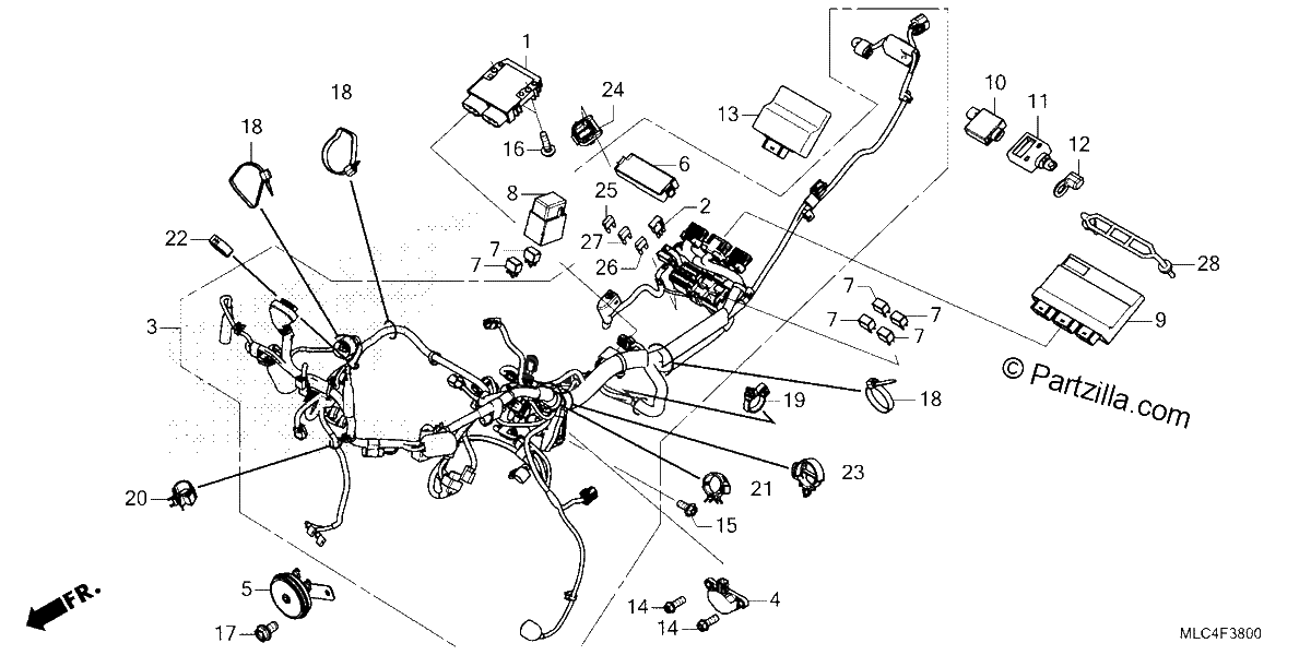 Diagrama de WIRE HARNESS
