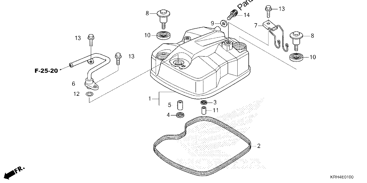 Diagrama de CYLINDER HEAD COVER
